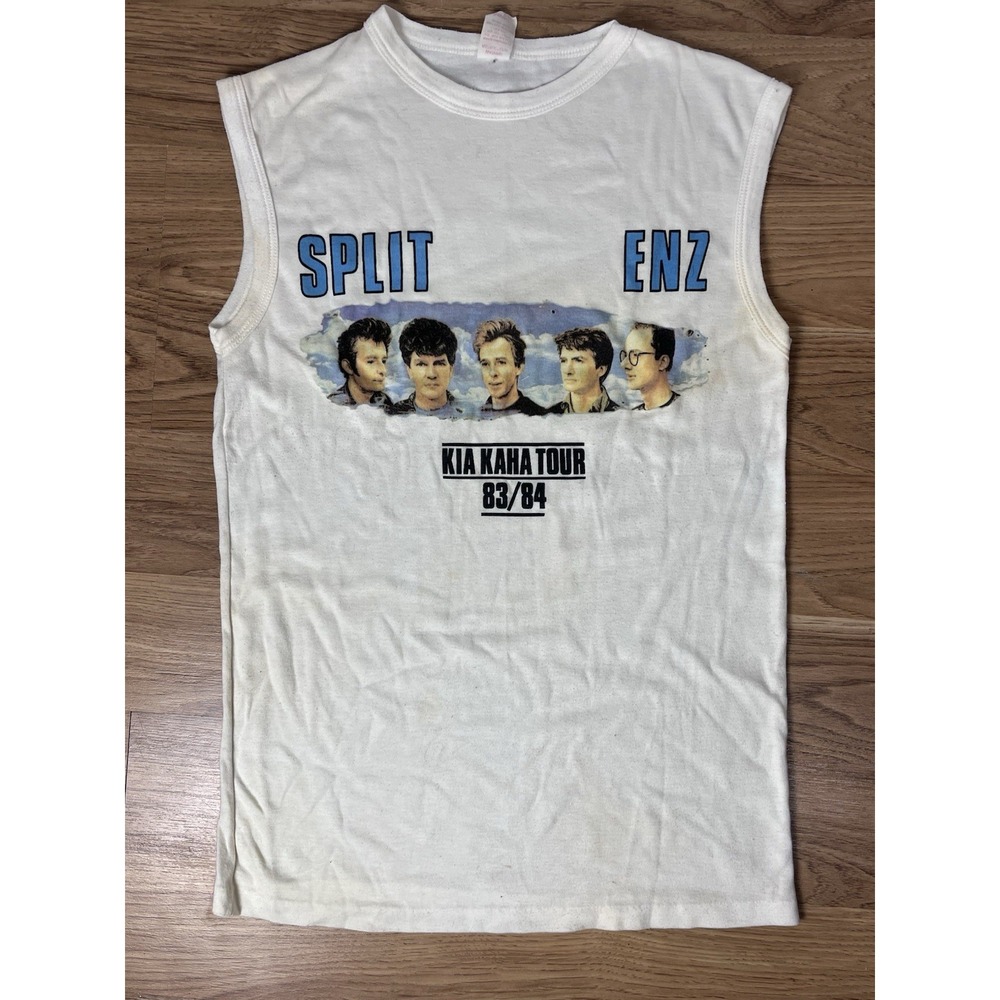 Vintage Band T Shirt‎ Split Enz 1983 84 Kia Kaha Tour Size Small Sleeveless